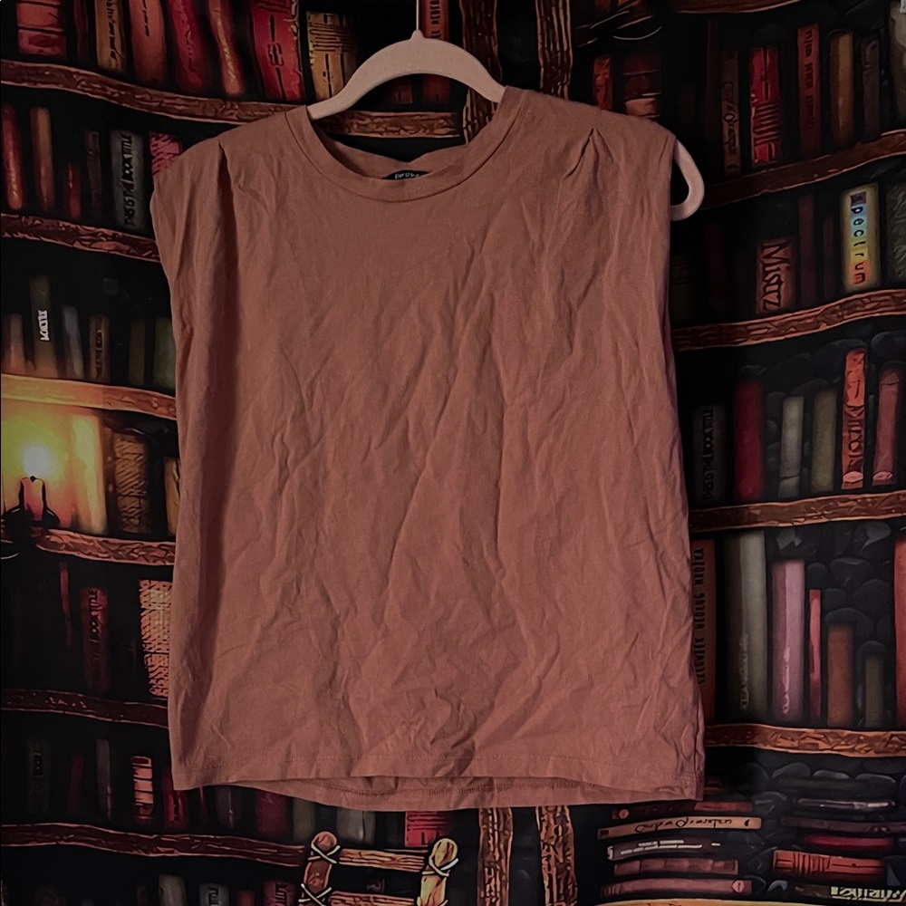 Bershka Dusty Pink Sleeveless Top